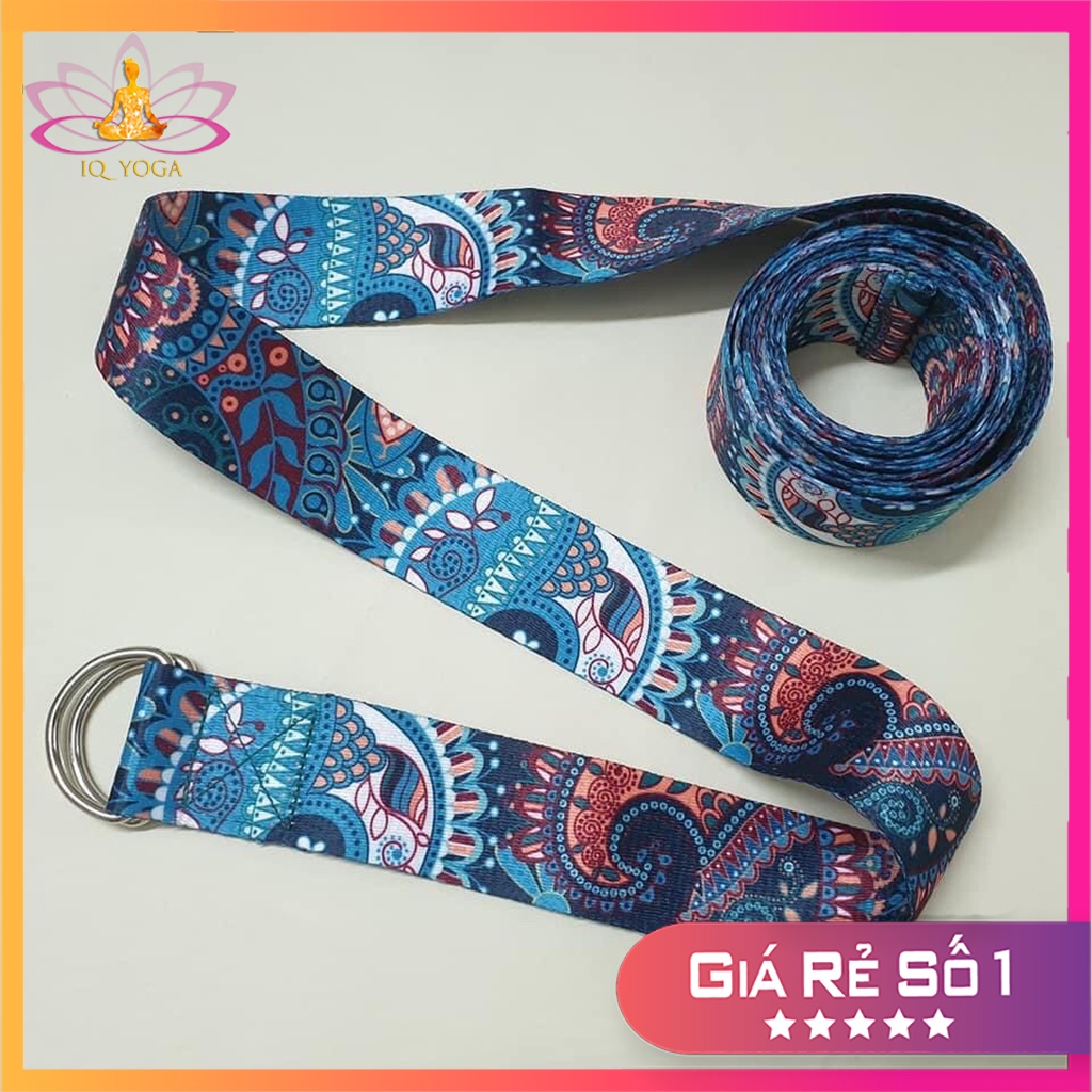 Dây hỗ trợ tập yoga hoa văn dài 2,5m cao cấp