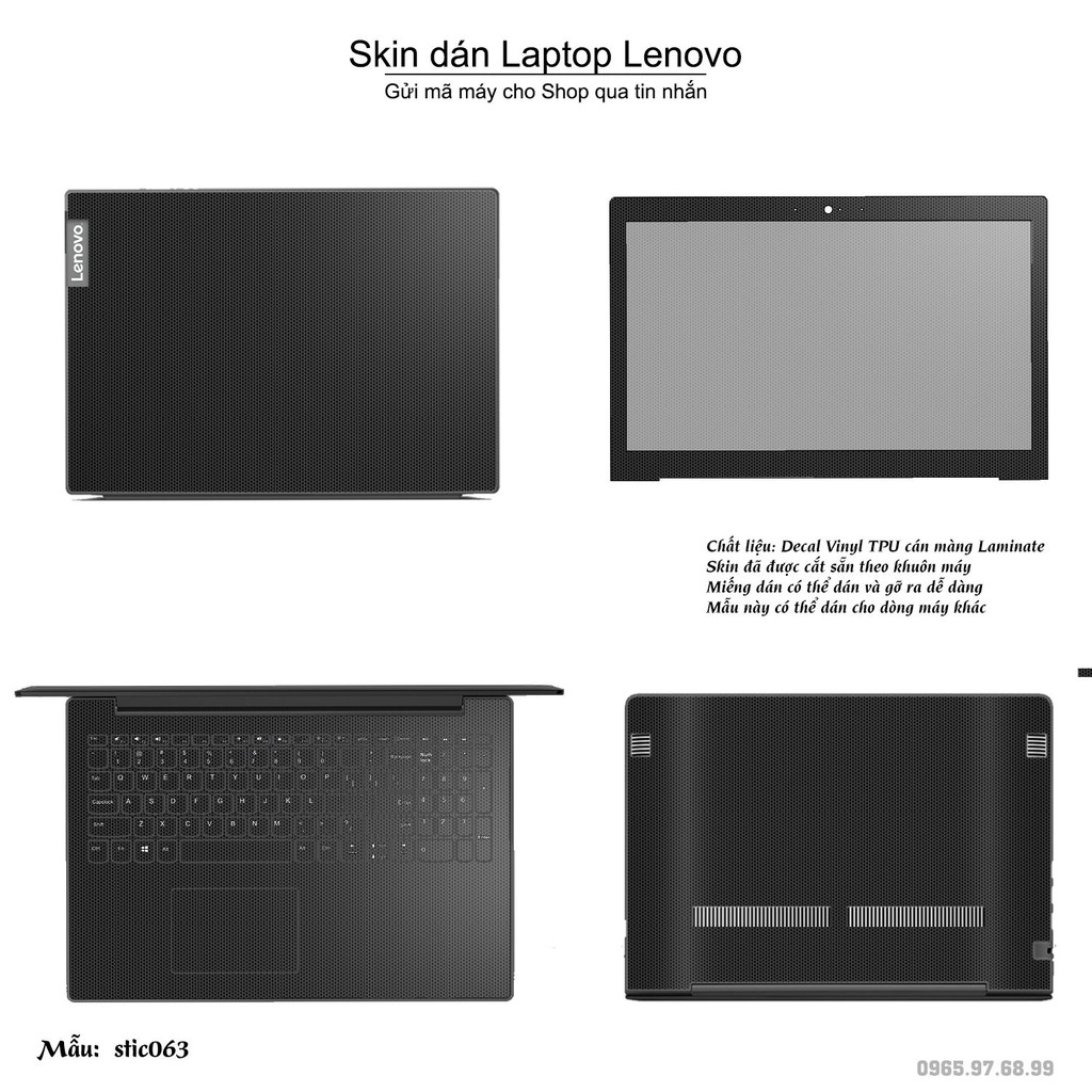 Skin dán Laptop Lenovo in hình Hoa văn sticker nhiều mẫu 11 (inbox mã máy cho Shop)