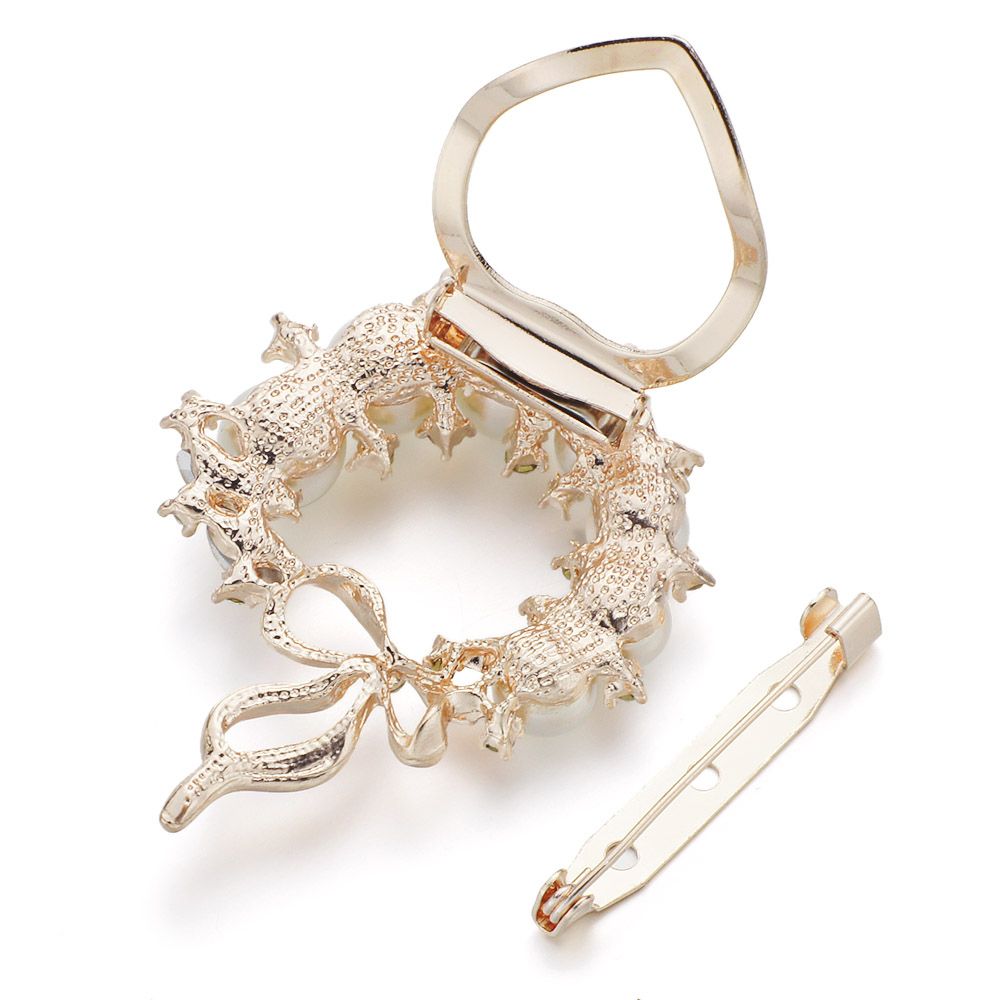 Ghim Cài Áo Hình Hoa Đính Ngọc Trai Nhân Tạo Thời Trang Cho Nữ