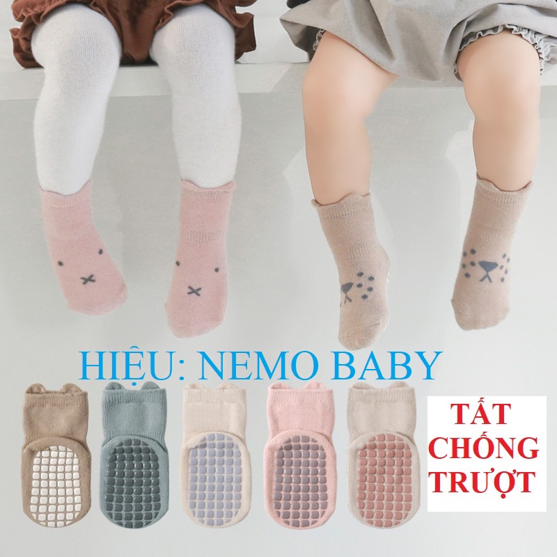 [SALE] TV2⚡0-5Tuổi⚡Tất vớ chống trượt nemo baby cho trẻ sơ sinh, bé trai, bé gái⚡THỜI TRANG TRẺ EM⚡