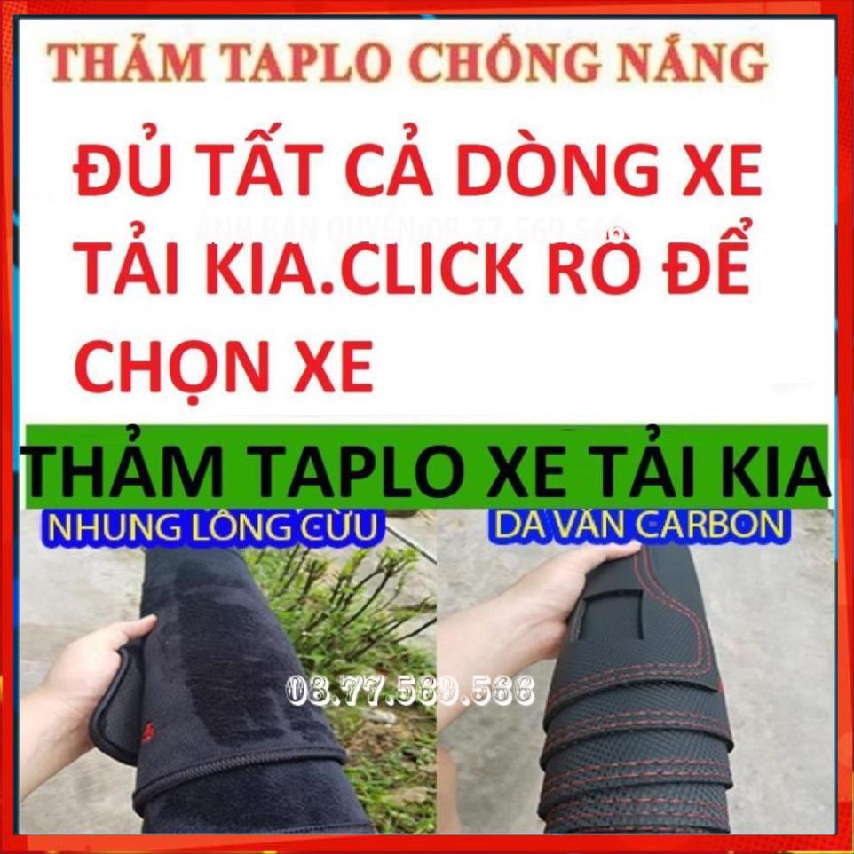 THAM TAPLO DA VÂN GỖ XE TẢI HÃNG KIA THẢM LÓT TAPLO 3 LỚP CHỐNG NÓNG XE HƠI Ô TÔ NHUNG LÔNG DA CARBON BẢO HÀNH 12 THÁNG