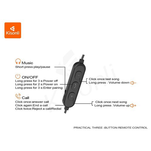 Tai Nghe Thể Thao Chuyên Nghiệp Bluetooth Kisonli A2