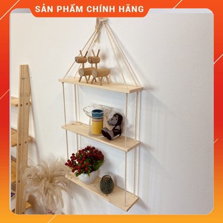 Kệ Trang Trí Treo Tường Dây Thừng Homefil Decor, Chống Nước, Chịu Lực Tốt, Gỗ Thông Nhập Khẩu, Bền Đẹp, Thơm.