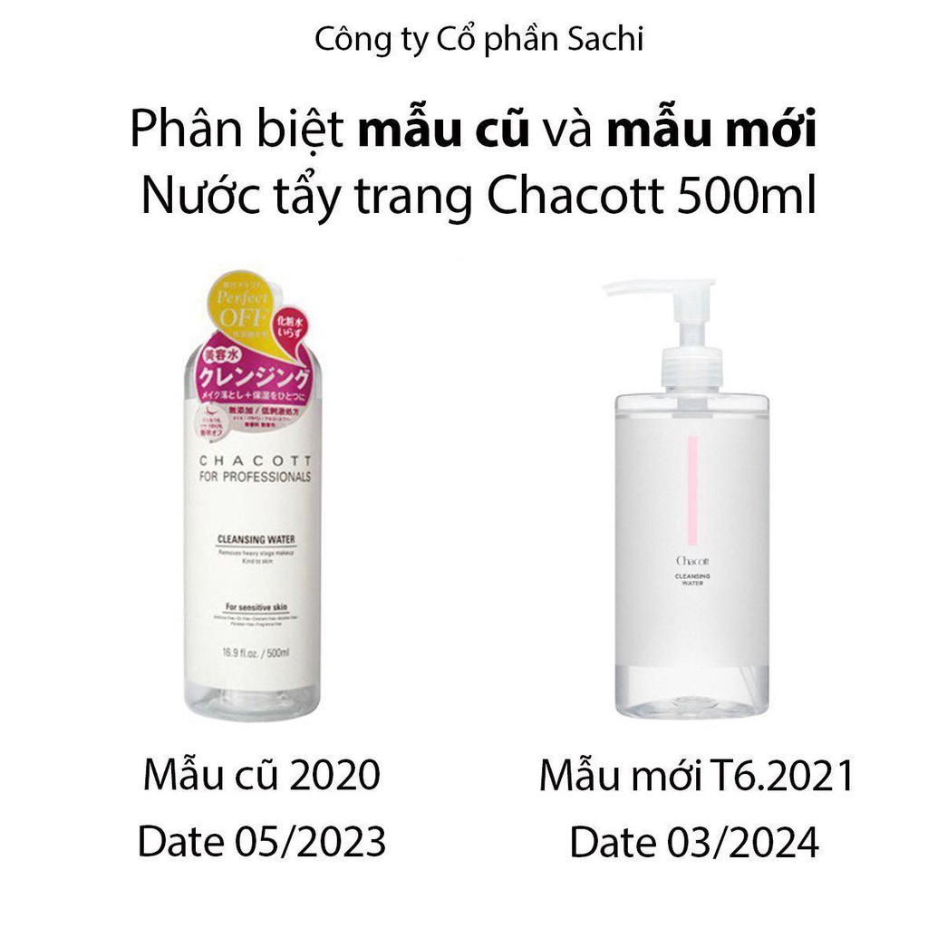 Nước Tẩy Trang Cho Da Nhạy Cảm Chacott For Professionals Cleansing Water