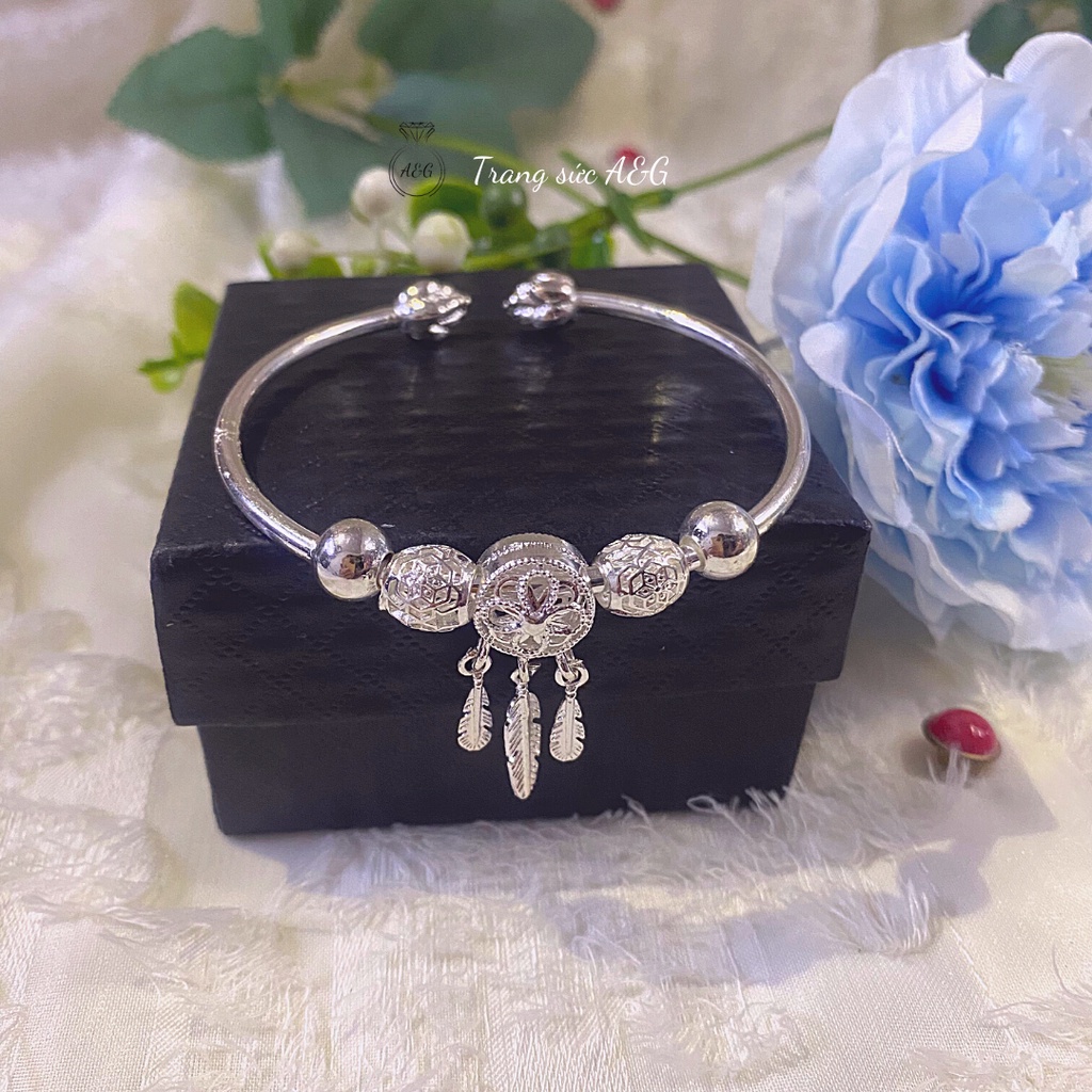 Vòng Pandora Bạc Cực Đẹp, Lắc Tay Bạc May Mắn