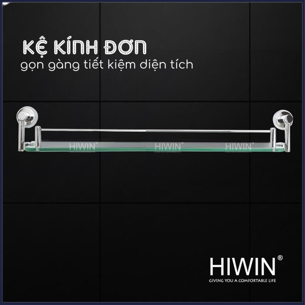 Kệ kính đơn phòng tắm inox 304 mặt gương sáng bóng HIWIN Y-641A