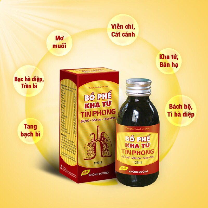 Siro Bổ phế kha tử Tín Phong ( không đường)