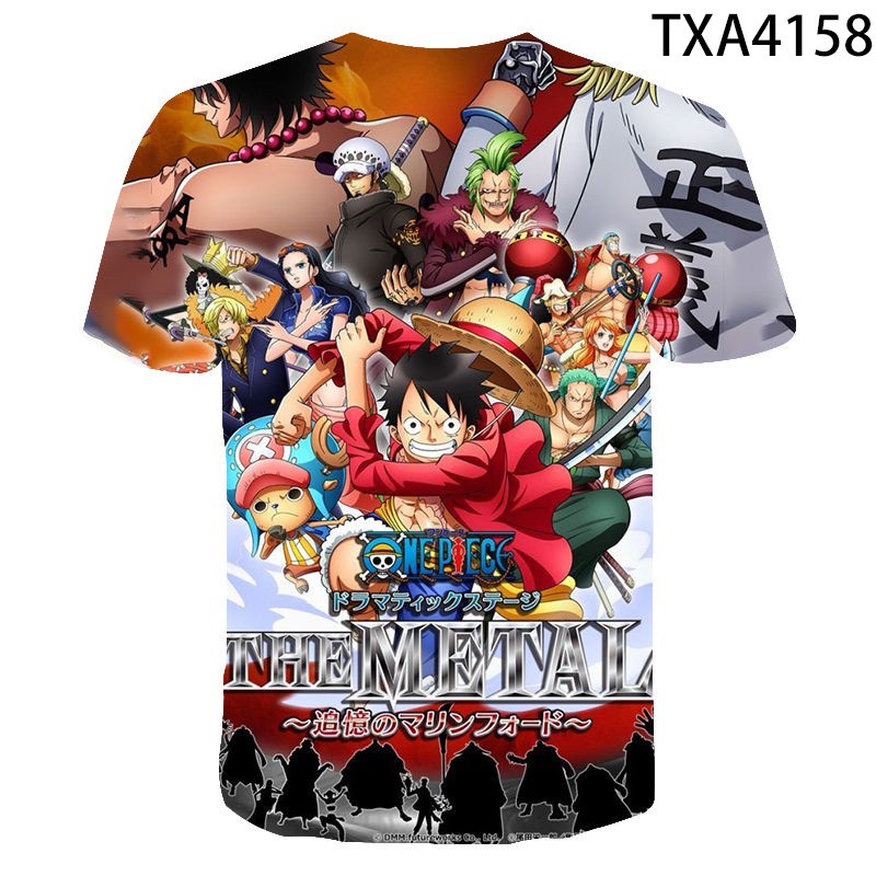 Áo nam Dáng Rộng In Hình Anime One Piece Phong Cách Nhật Bản Thời Trang Mùa Hè 2022