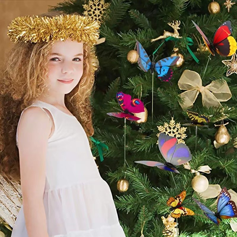 Set 50 Bươm Bướm Giả Nhiều Màu Trang Trí Sân Vườn