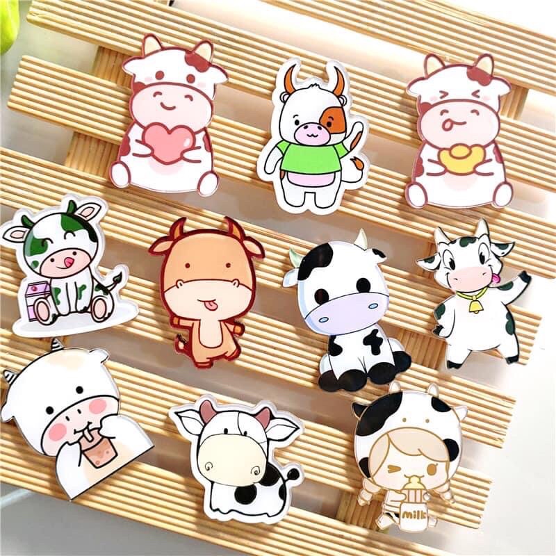 Combo 100 pin cài balo cài áo siêu dễ thương