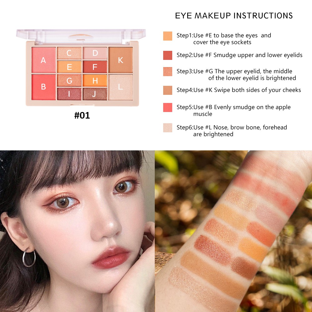 Bảng Phấn Mắt/Má Hồng/Phấn Bắt Sáng Saniye E225 Chuyên Nghiệp 27g | BigBuy360 - bigbuy360.vn