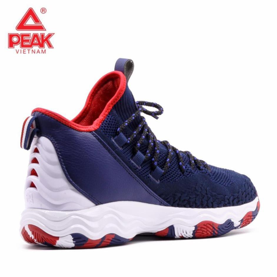 (Xả Kho) Giày bóng rổ PEAK Dwight Howard 4 E84013A – Xanh Navy mới * 2021