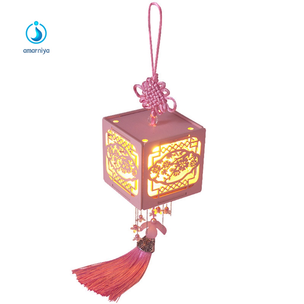 Mô Hình Lồng Đèn Trung Quốc Tự Lắp Ráp Sáng Tạo Dùng Làm Quà Tặng Giáng Sinh