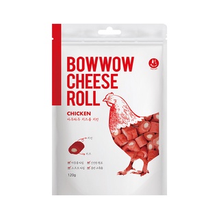 Snack thưởng Phô mai cuộn thịt gà Bowwow cho chó 120g