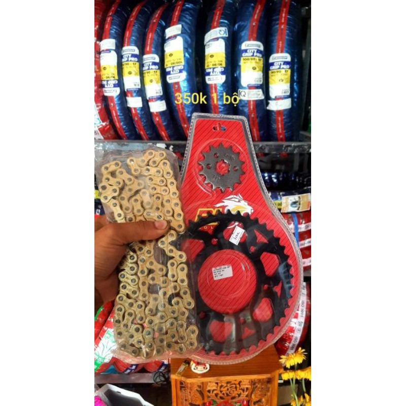 Nhông sên dĩa redleo cho winner, sonic, Ex150