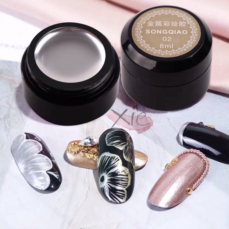 [HÀNG CHÍNH HÃNG] GEL METAL / GEL METAN - VẼ MÓNG, CHẤT ĐẶC XIE dụng cụ nail &amp;mi