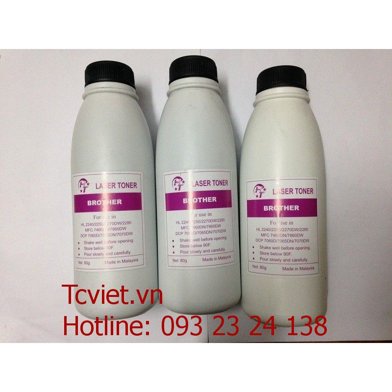 MỰC ĐỔ BROTHER 2240 2321 1111 b2000 b2080 b7535 xerox 225 Ricoh SP230 chống lặp chữ, chống bóng chữ