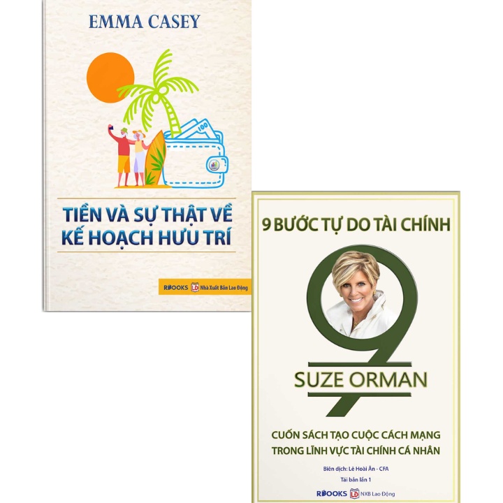 Sách - Combo Tiền Và Sự Thật Về Kế Hoạch Hưu Trí + 9 Bước Tự Do Tài Chính (Bộ 2 Cuốn)