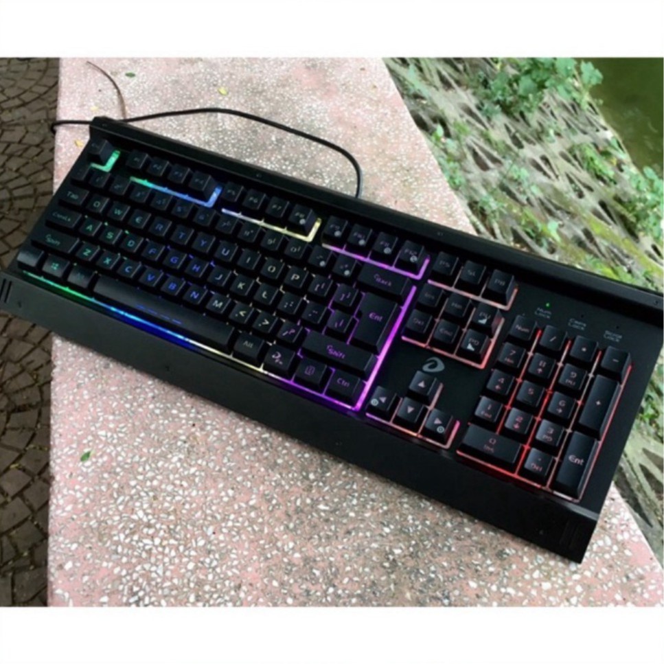 【Hàng sẵn sàng】 Bàn phím chuyên game Dareu LK145 ,Newmen, Eblue LED RGB đổi màu xuyên key cap_Bàn phím giả cơ gaming cổn