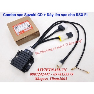 Combo Sạc Suzuki HCE + Dây lên sạc chuyển điện bình cho Honda RSX FI