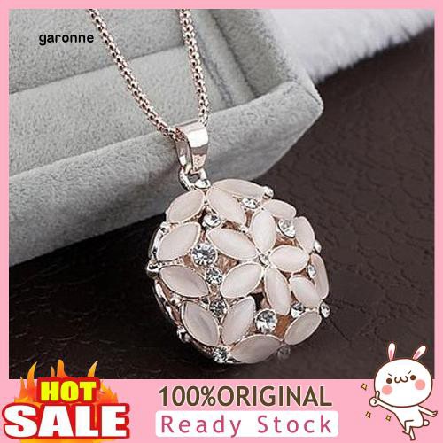 Dây chuyền hình bông hoa đính đá phong cách thanh lịch dành cho nữ
