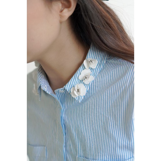 Áo somi sọc có bigsize hàng lỗi