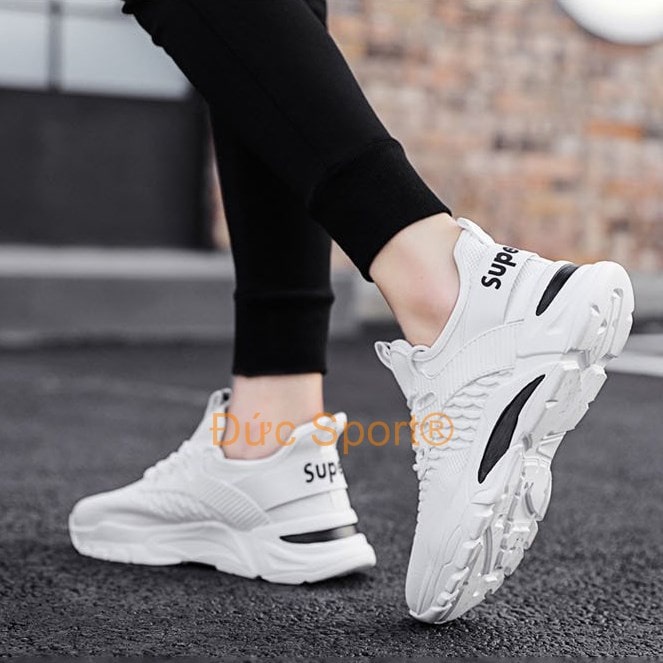 Giày nam sneaker hàn quốc công sở Đức Sport giầy thể thao nam tập gym chạy bộ thể dục cổ thấp G160