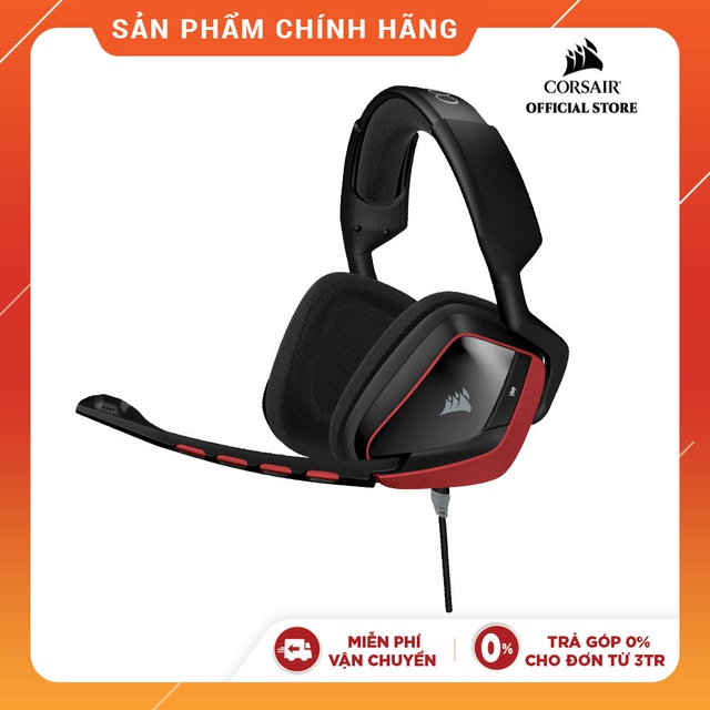 Tai nghe Corsair VOID PRO Surround Red (CA-9011157-AP)