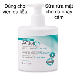 Sữa rửa mặt Dermo ACM01 Face and Body Cleanser - Dùng cho da khô và da nhạy cảm - Dùng cho em bé