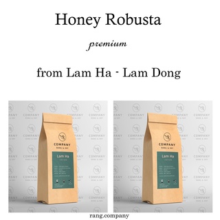 Cafe rang xay nguyên chất pha phin [500g]- Honey Robusta Lâm Hà thượng hạng. Cafe rang xay Company.