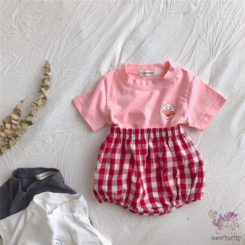 Set Áo Thun Tay Ngắn &amp; Quần Short Cho Bé