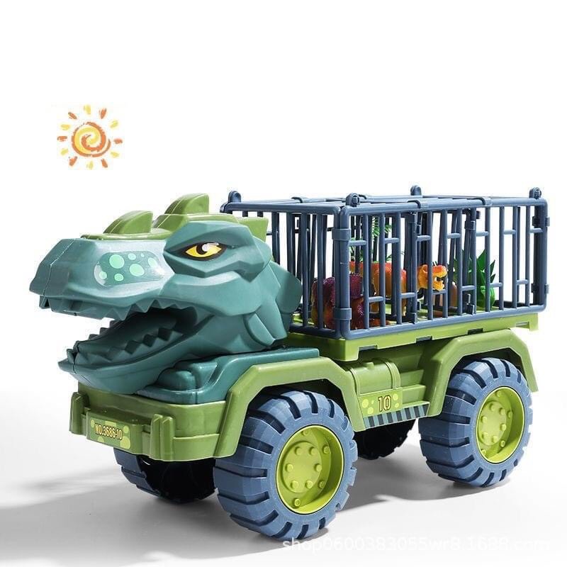 Xe tải/ xe kĩ thuật chở khủng long - Đồ chơi cho bé