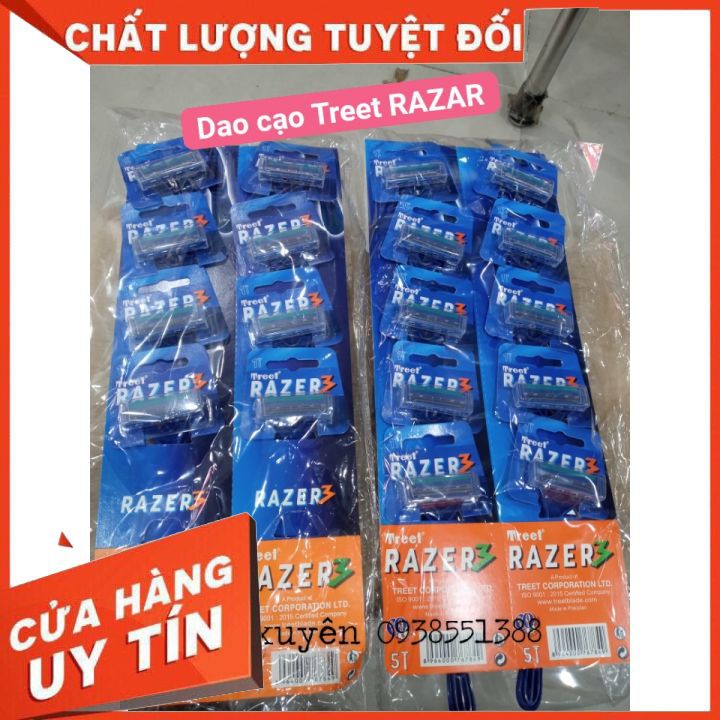 DAO CẠO 1 LẦN TREET RAZẺR   thiết kế nhỏ gọn ,tiện dụng , dễ thao tác ,lưỡi kép giúp cạo sát giảm trầy xước.