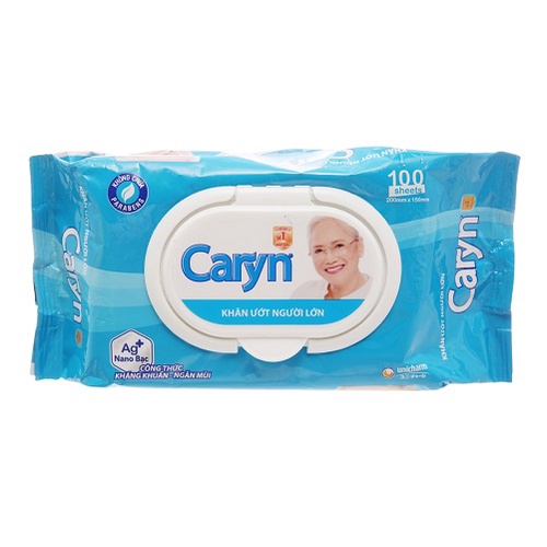 Khăn Uớt Người Lớn Caryn 100 tờ/gói