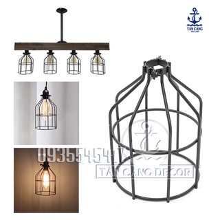 Lồng đèn sắt Vintage E72 sơn tĩnh điện