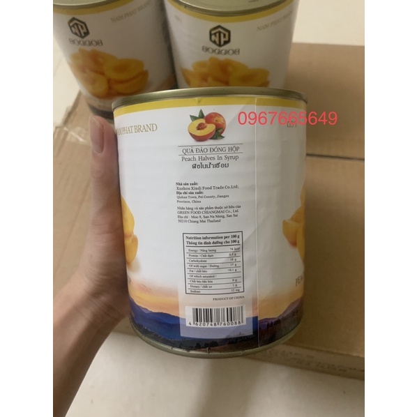 Đào Ngâm Thái Lan BODDOB  - Dùng ăn trực tiếp làm món tráng miệng/ làm trà đào thơm ngon