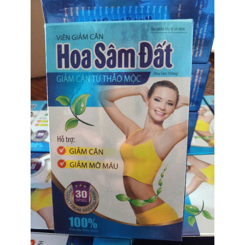 giảm cân hoa sâm đất hộp 30 viên