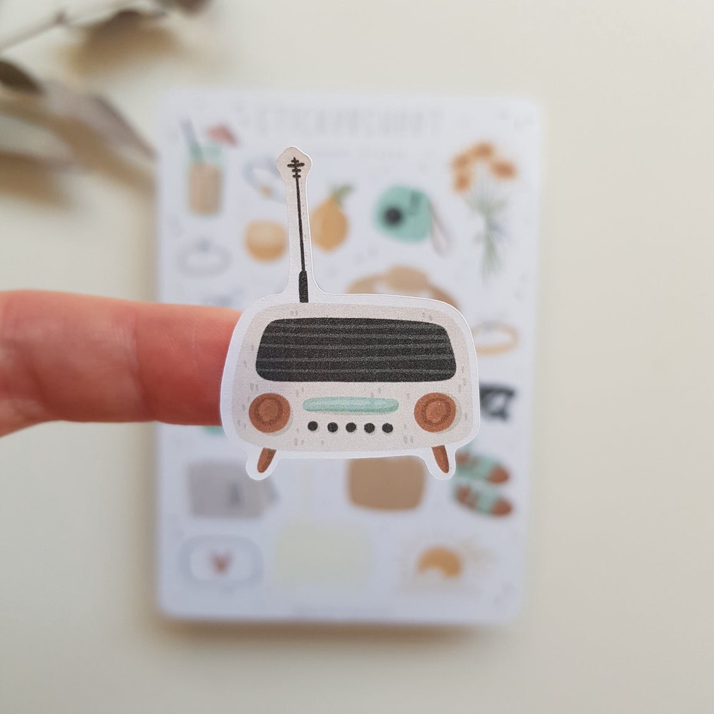 Sticker Trang Trí Sổ - Chủ Đề Cuộc Sống - SS SUMMERBREEZE - Sổ Đựng Card - Trang Trí LOMO - Trang Trí TOPLOADER