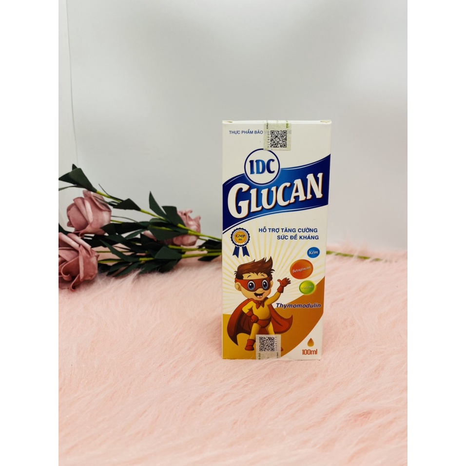 Tăng đề kháng IDC Glucan hộp 100ml giúp tăng cường tiêu hóa, tăng hấp thu cho bé từ 6 tháng tuổi