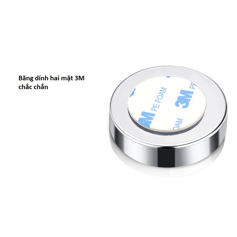2 chiếc Gương cầu lồi gắn kính chiếu hậu xóa điểm mù xe ô tô đường kính 5 cm xoay 360 độ