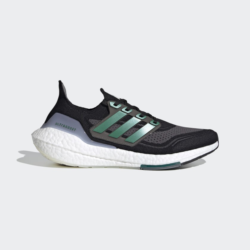 GIÀY THỂ THAO NAM NỮ ADIDAS ULTRA BOOST 21 CORE BLACK / SUB GREEN