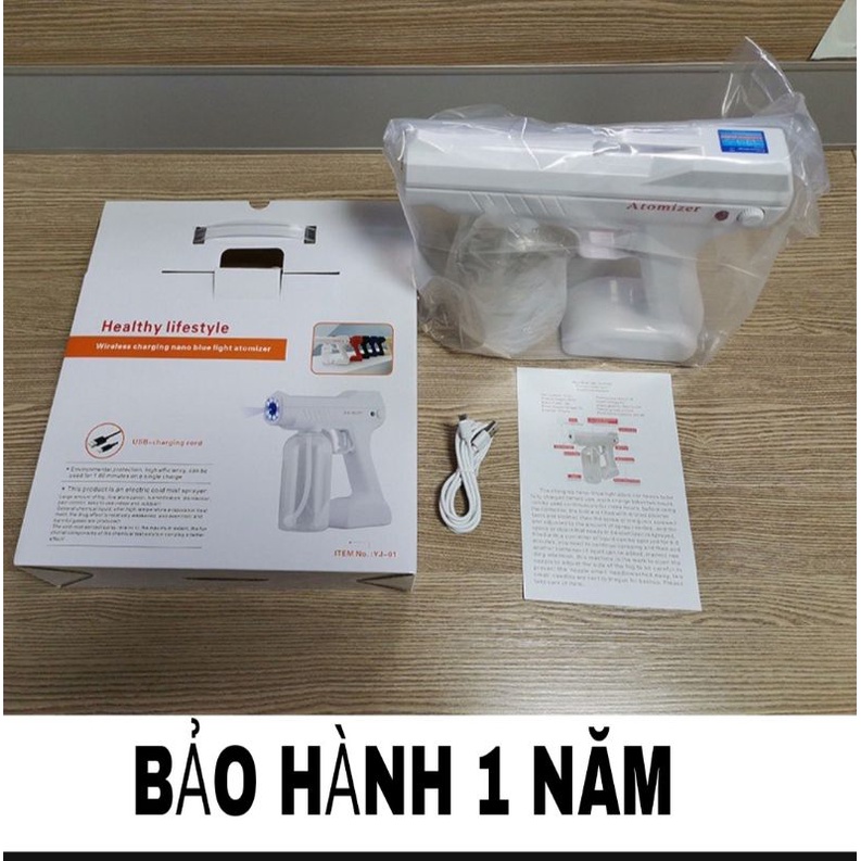 Máy khử khuẩn Nano cầm tay Atomizer, Dụng cụ phun khử trùng diệt khuẩn tia UV cao cấp, an toàn, tiện lợi