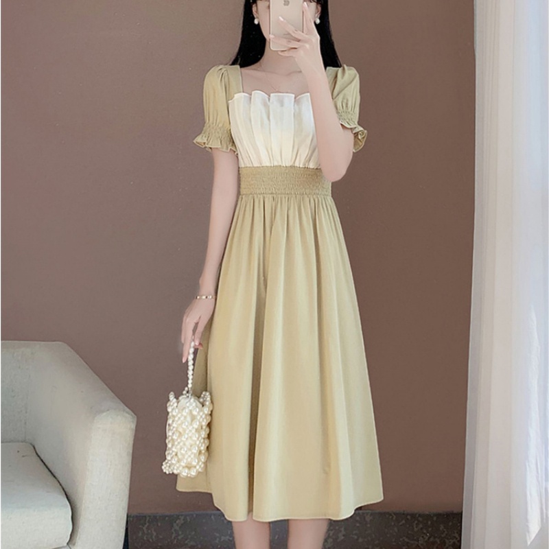 Đầm Perty dáng ôm thiết kế đơn giản thời trang mùa hè Hàn Quốc dành cho nữ