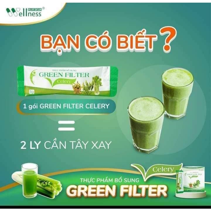 Thực phẩm bổ sung bột Cần tây – diệp lục Green Filter Celery