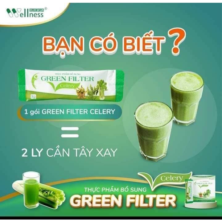 Thực phẩm bổ sung bột Cần tây – diệp lục Green Filter Celery | Shopee Việt  Nam