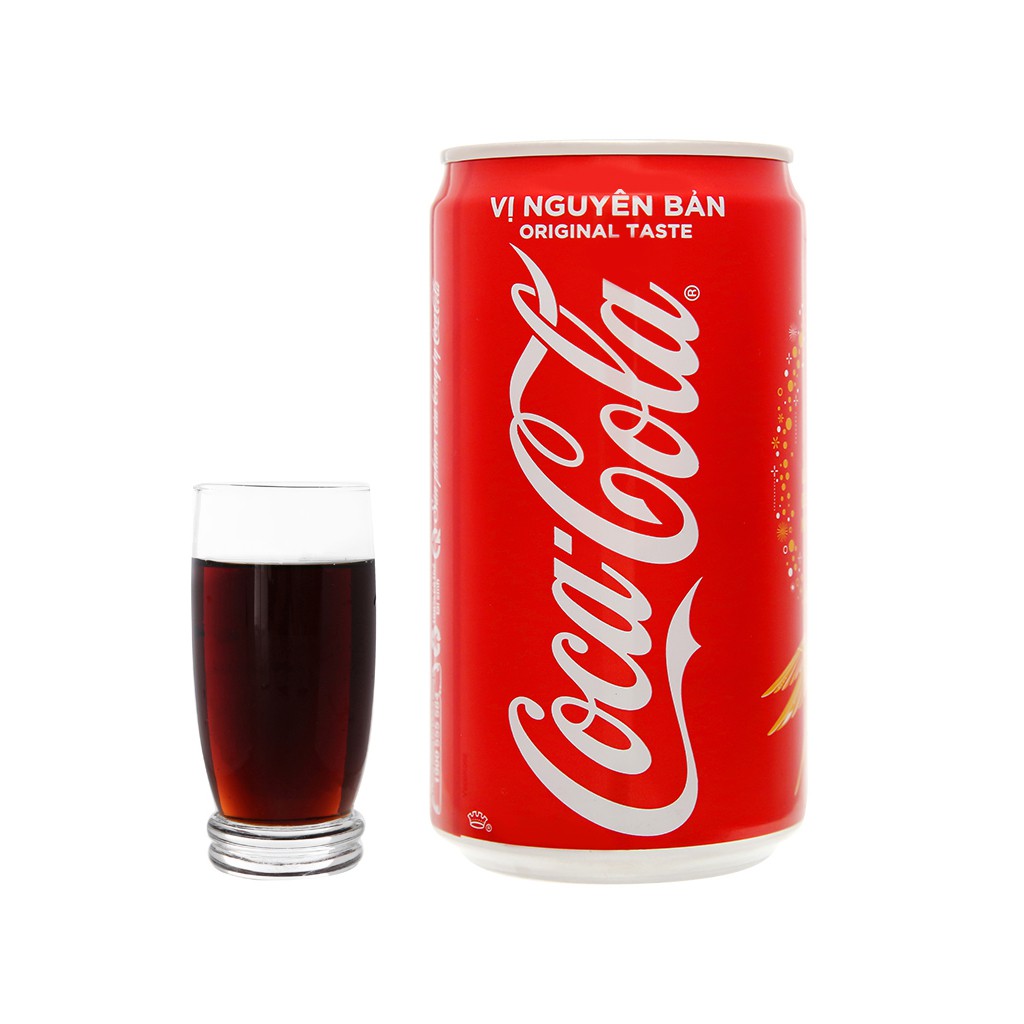 [ Giao hoả tốc ]Thùng 24 lon nước ngọt coca cola 320ml mãu tết 2022