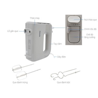 Máy đánh trứng Philips HR3705/20 (Bảo hành 24 tháng)