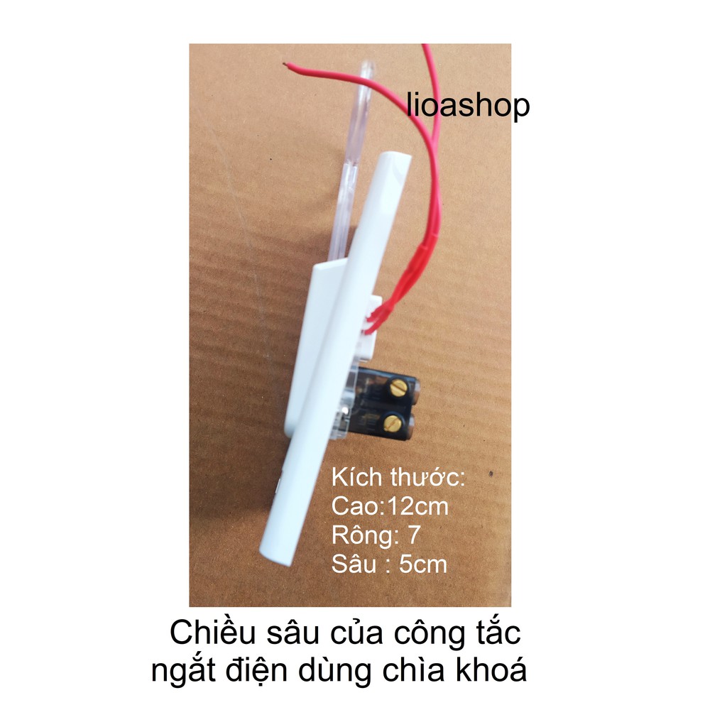 CÔNG TẮC NGẮT ĐIỆN LIOA DÙNG CHÌA KHOÁ - 20A.