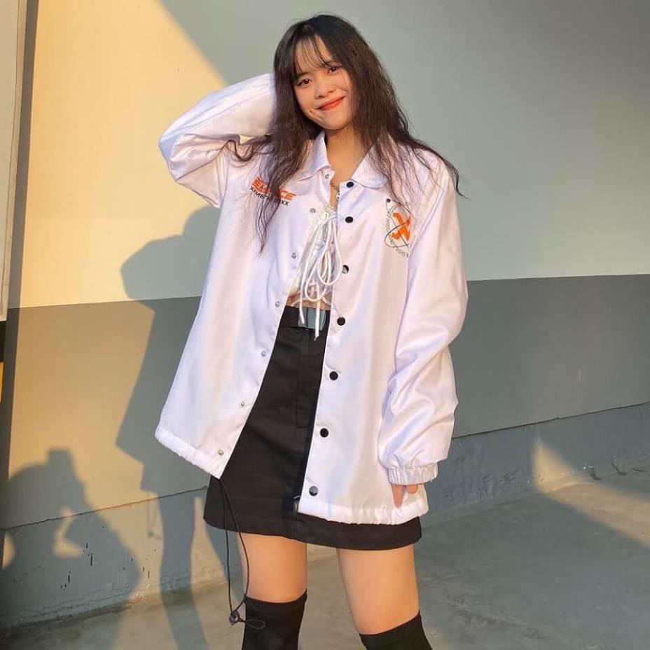 Áo Khoác Dù Chống Nắng Cặp Đôi Cho Nữ Cho Nam cúc gài Unisex Form Rộng Có 2 Màu Jacket Ulzzang XUKA SHOP