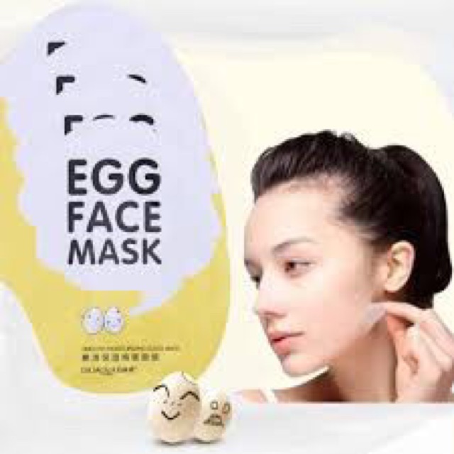 Mặt nạ trứng trắng da cấp ẩm mờ thâm se khít lỗ chân lông mask nội địa trung cao cấp bioaqua